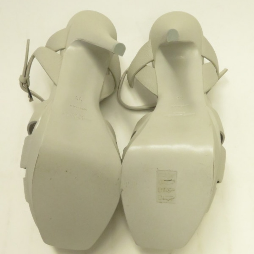 Saint Laurent Tribute 105 Sandal Pearl Gray - Picture 7 of 8